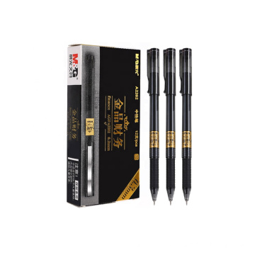 Andl STAL 0,3 mm ultra fin semi aiguille Black Gel Ink Pen Bureau Neutral Neutral pour les fournitures scolaires